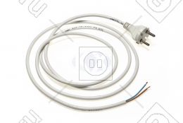 Шнур сетевой ПВС 2*0,75 2.5 м стиральной машины, холодильника универсальный
