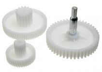 Шестерни (комплект 3 шт.) мясорубки Vitek, Panasonic, Scarlett, Elenberg 