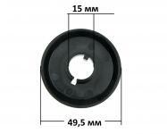 Юбка (воротник) ручки регулировки плиты Gefest черная