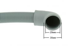 Шланг сливной (вход Г-образный) стиральной, посудомоечной машины 5 м Ø21/29мм